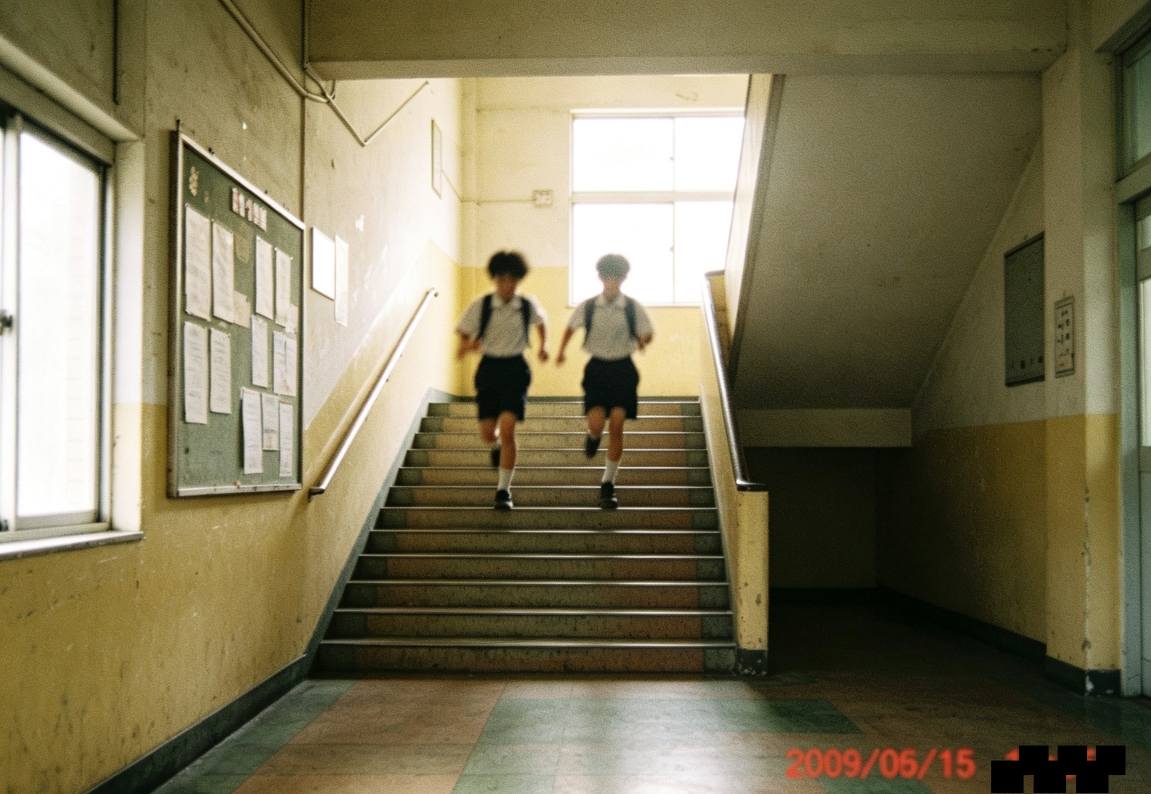 学校走廊特写